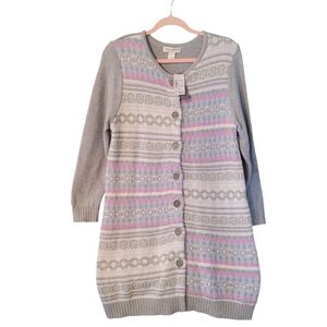 Christopher & Banks longline Fair Isle sweater - LP.      F50